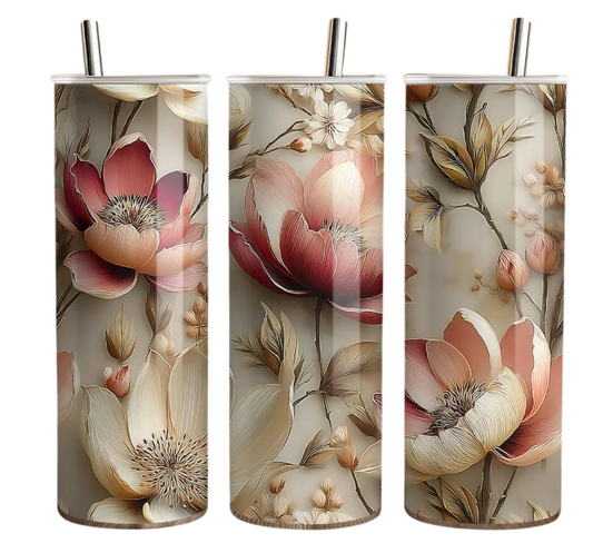Autumn Flowers Tumbler Bottle