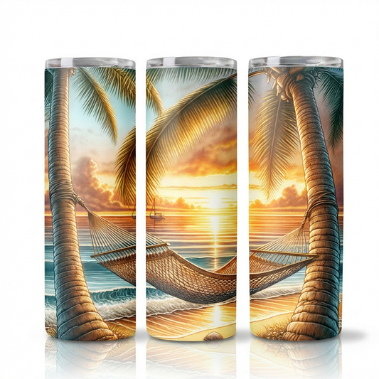 Sunset Beach Tumbler Bottle