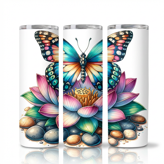 Lotus Butterfly Tumbler Bottle