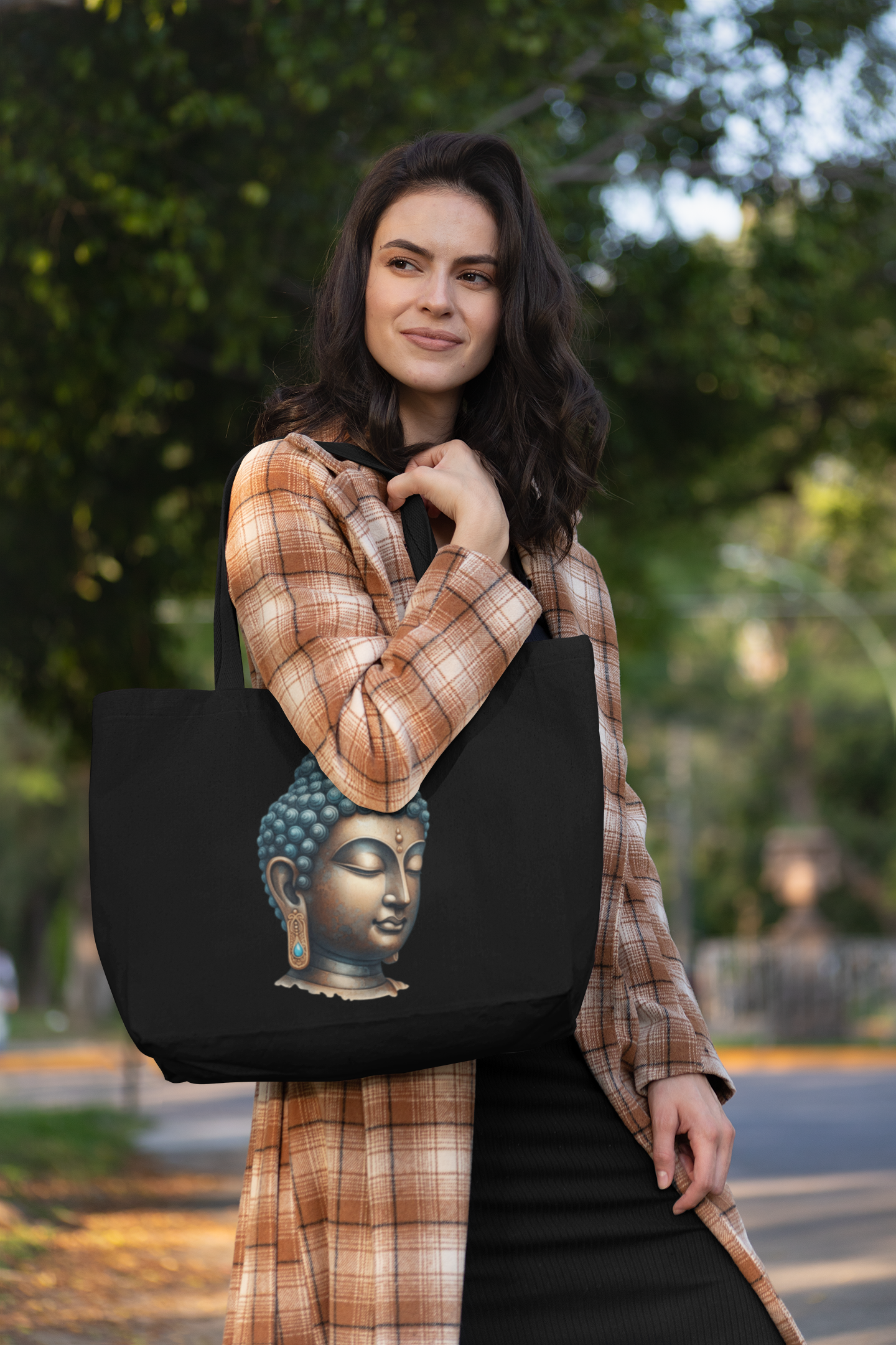 Buddha Everyday Large Tote Bag
