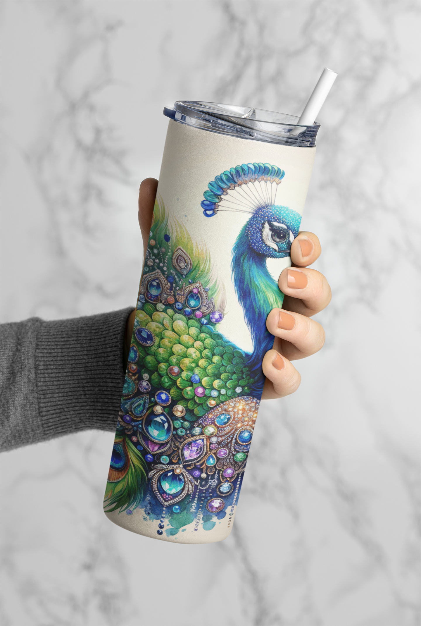 Peacock Tumbler Bottle