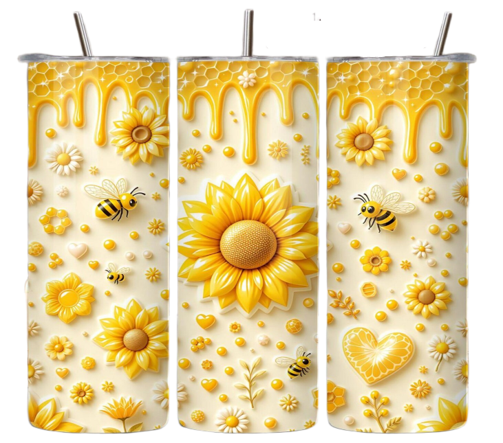 3D Honey Bee Tumbler Bottle