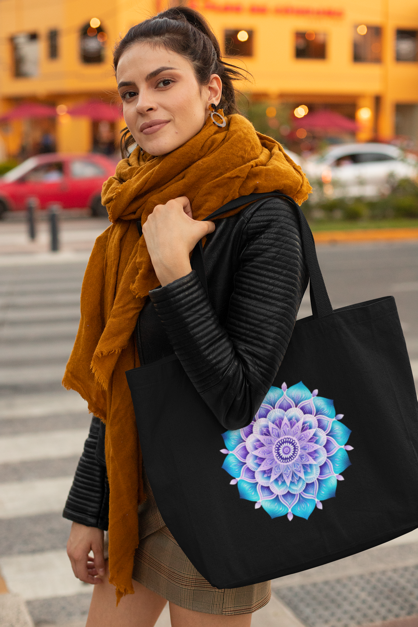 Mandala002 Everyday Large Tote Bag