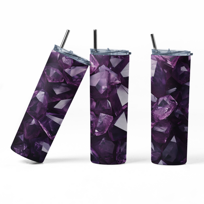 Amethyst Crystal Tumbler Bottle