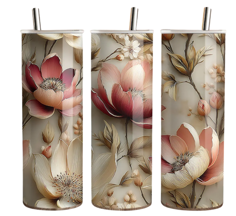 Autumn Flowers Tumbler Bottle