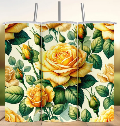 Yellow Roses Tumbler Bottle