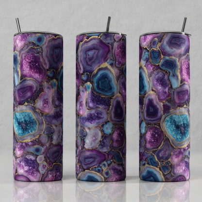 Sparkling Geode 002 Tumbler Bottle