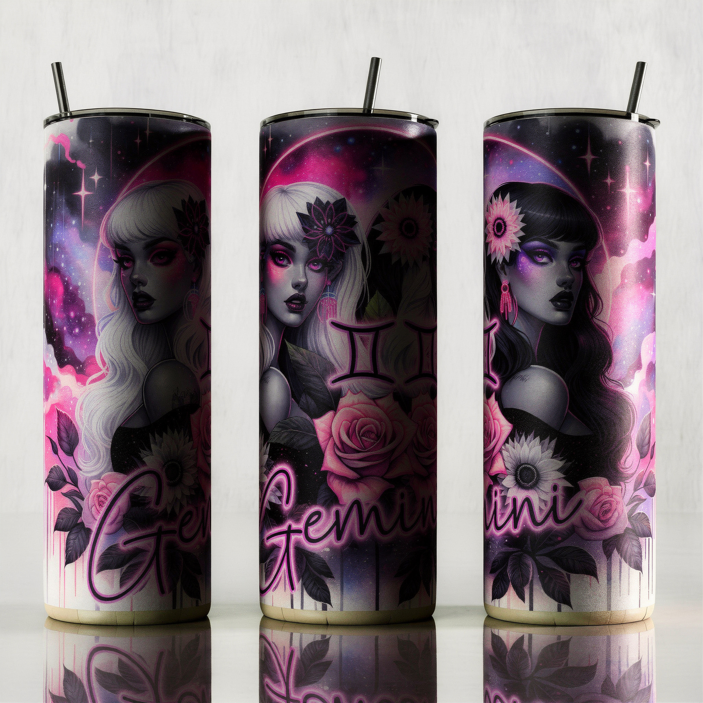 Gemini Zodiac Tumbler Bottle