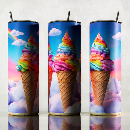 3D Ice cream Tumbler Bottle