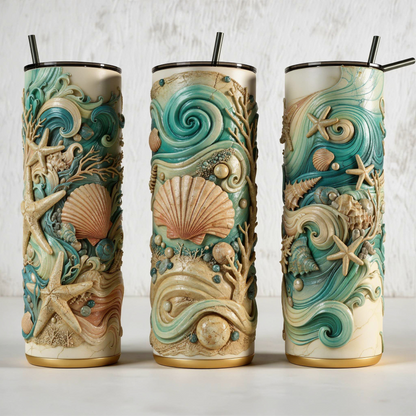 Sea Shells Tumbler Bottle