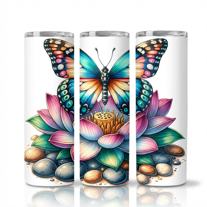 Lotus Butterfly Tumbler Bottle