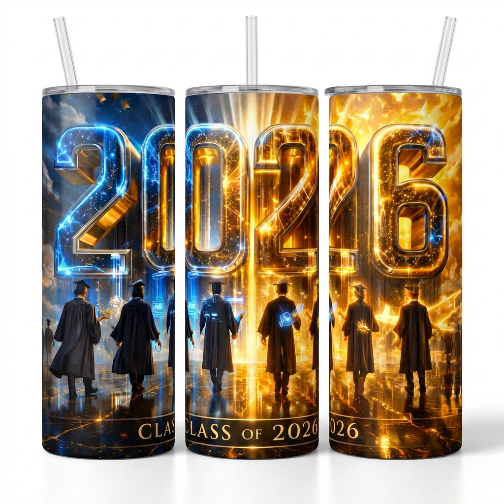 Class 2026 Graduation Tumbler Bottle