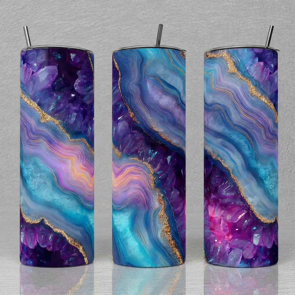 Geode Rainbow 003 Tumbler Bottle