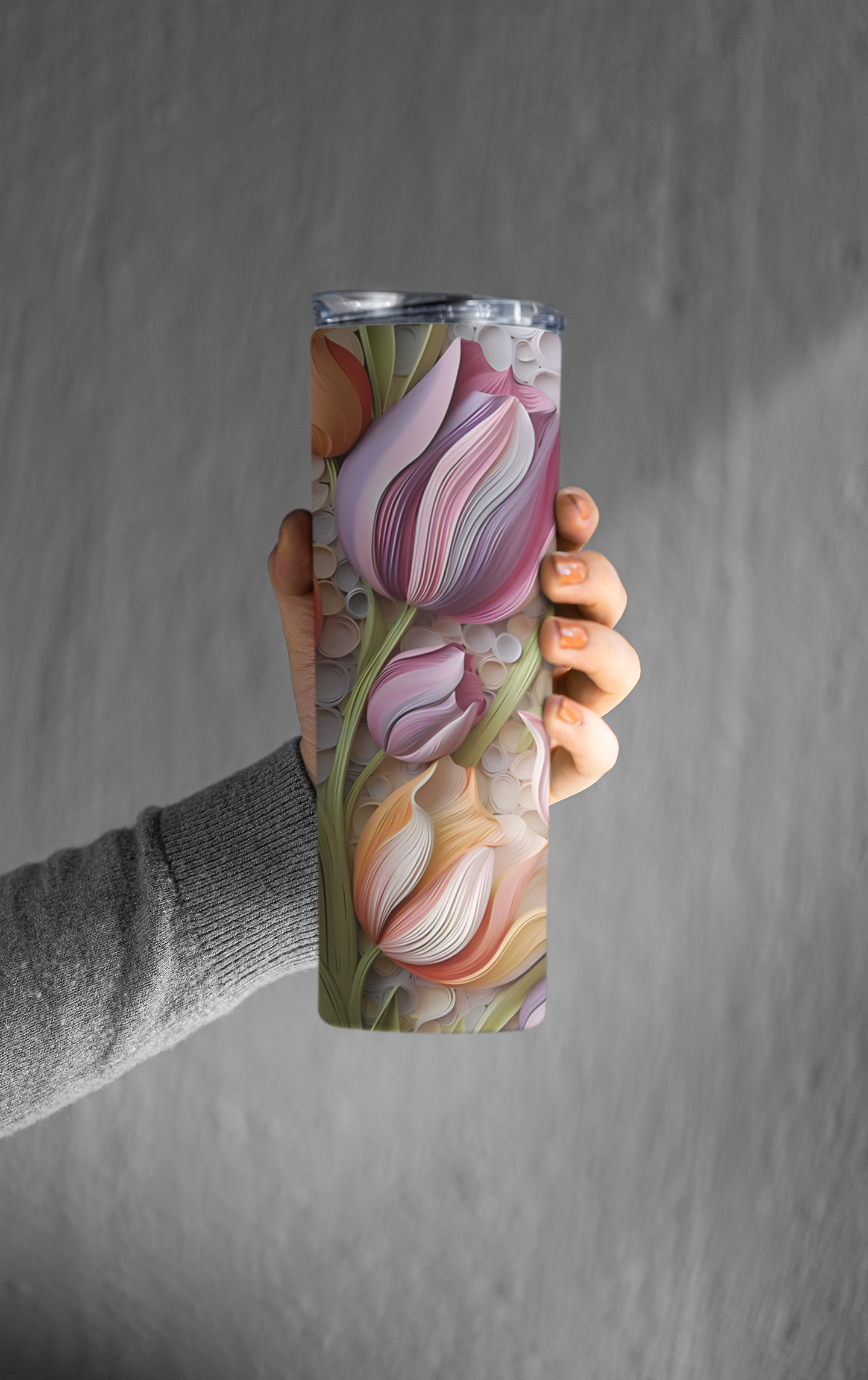 3D Tulip Tumbler Bottle