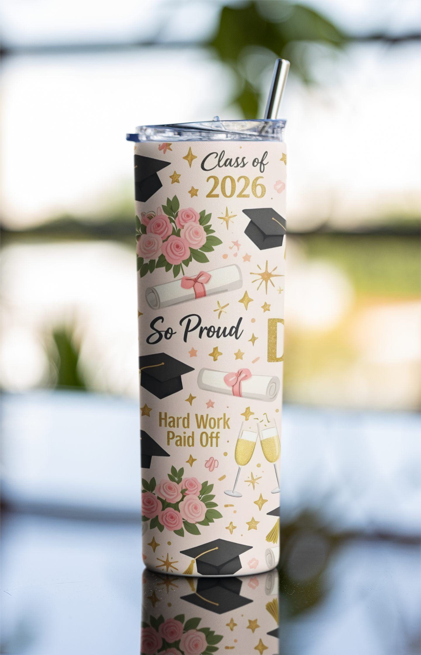 SHE did It Tumbler Bottle