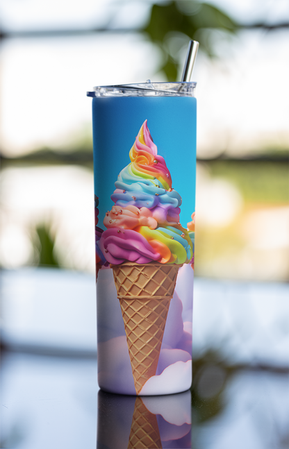 3D Ice cream Tumbler Bottle
