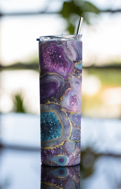 Sparkling Geode 002 Tumbler Bottle