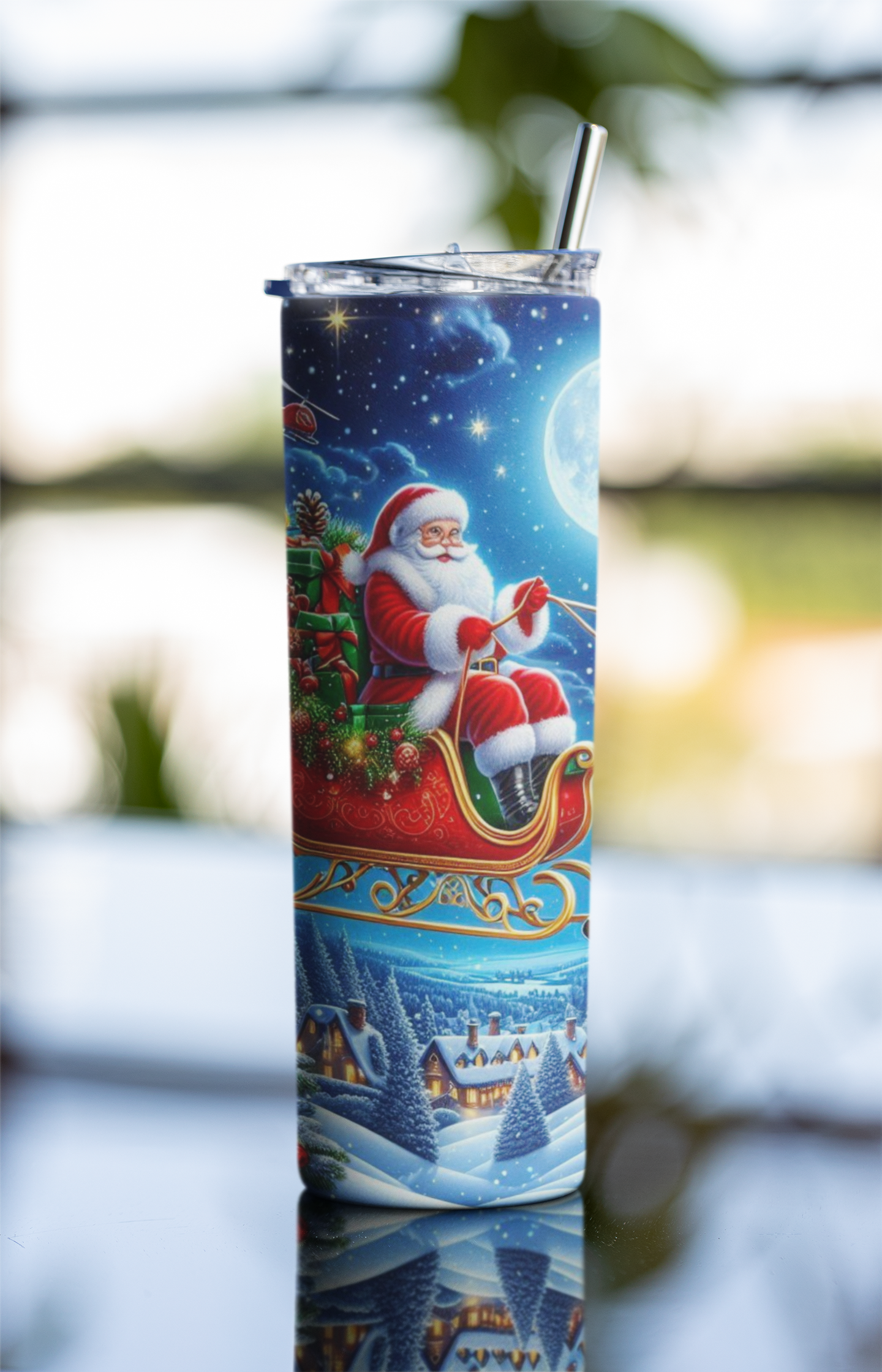 Santa Tumbler Bottle