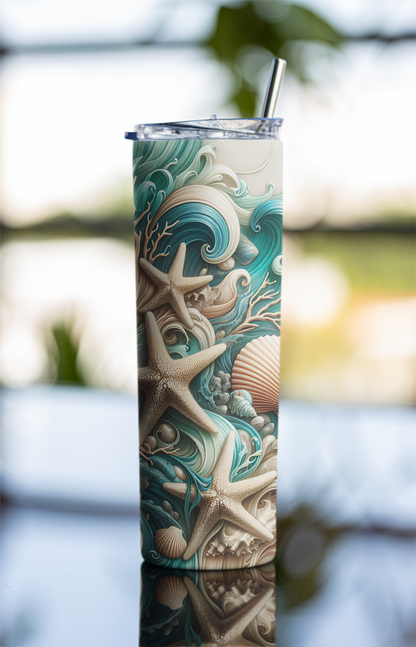 Sea Shells Tumbler Bottle