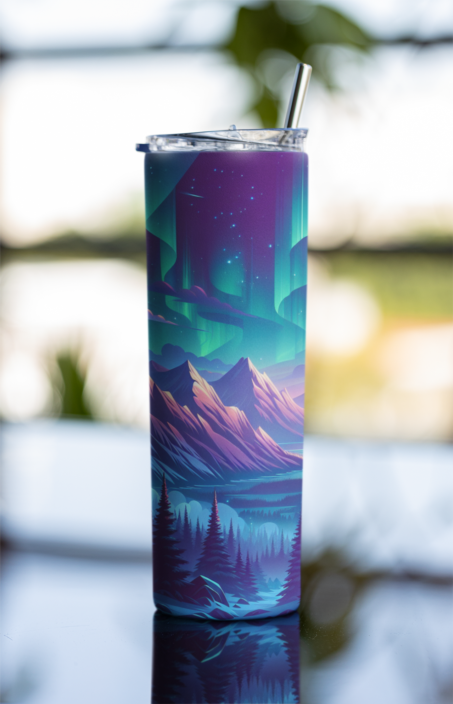 Northern Lights Tumbler Bottle