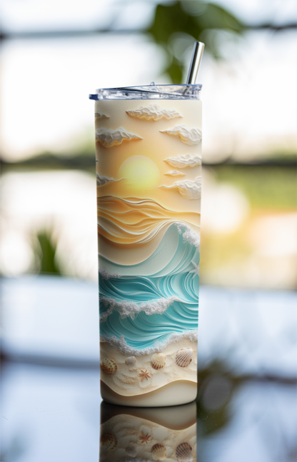 Ocean Serenity Tumbler Bottle