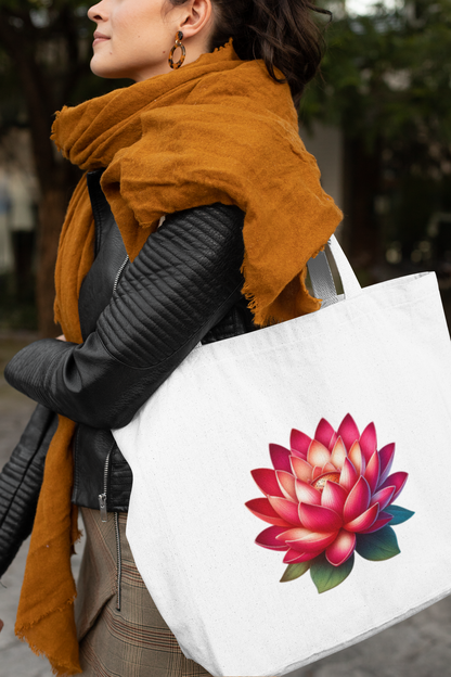 Red Lotus Everyday Large Tote Bag