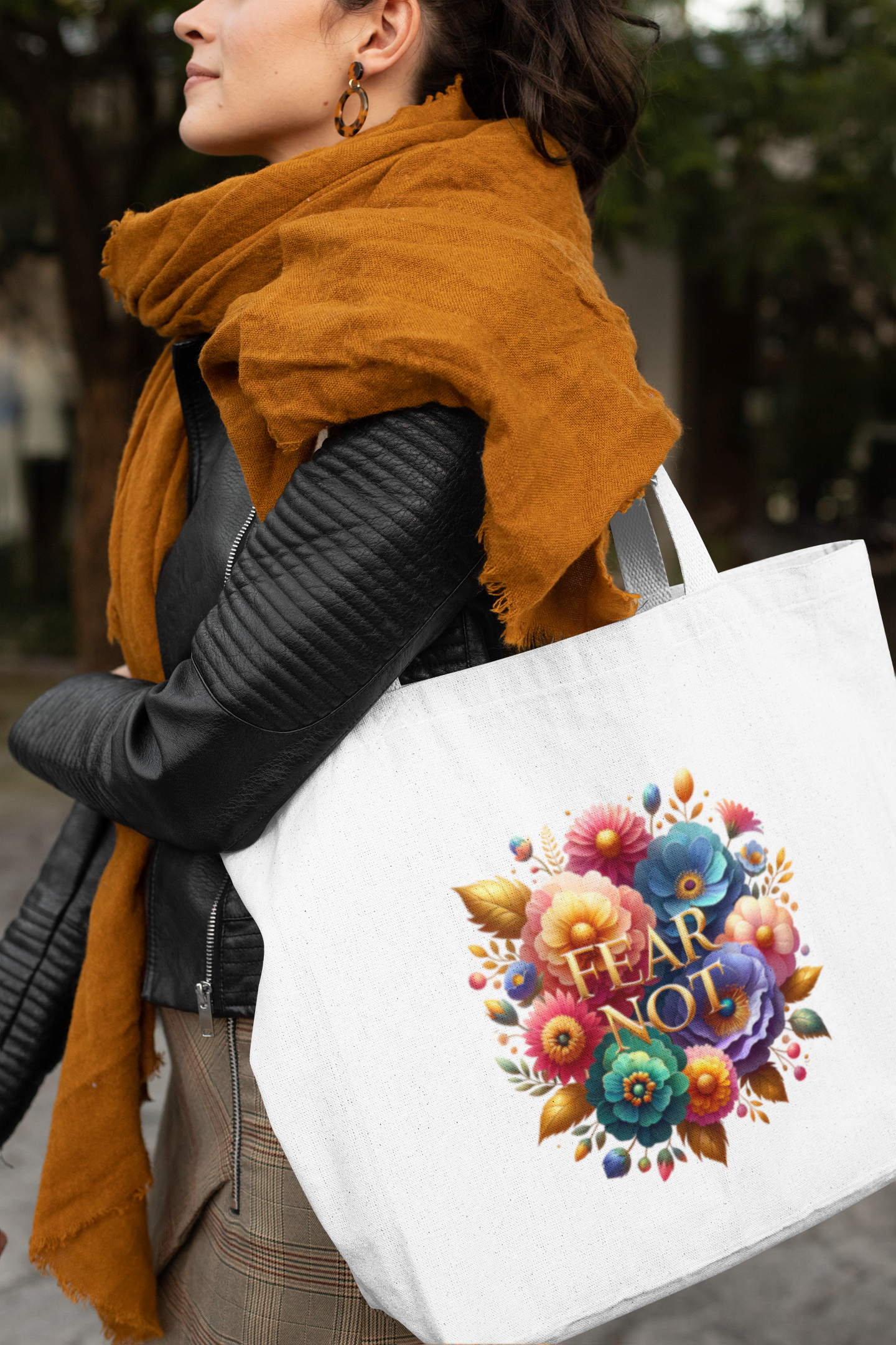 Fear Not Everyday Large Tote Bag