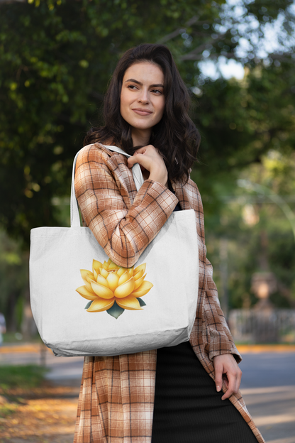 Yellow Lotus Everyday Large Tote Bag