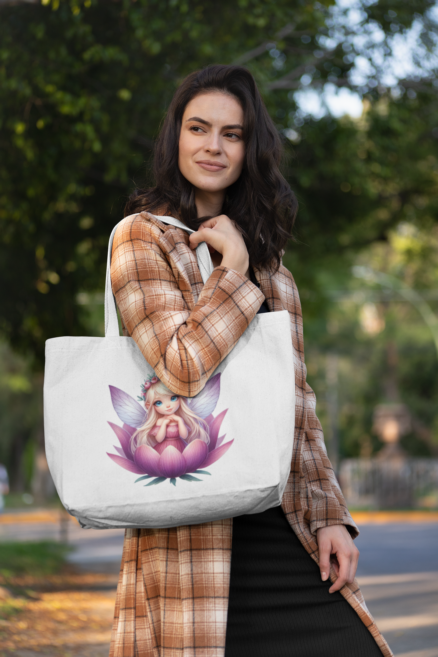 Floral Fairy06 Everyday Large Tote Bag