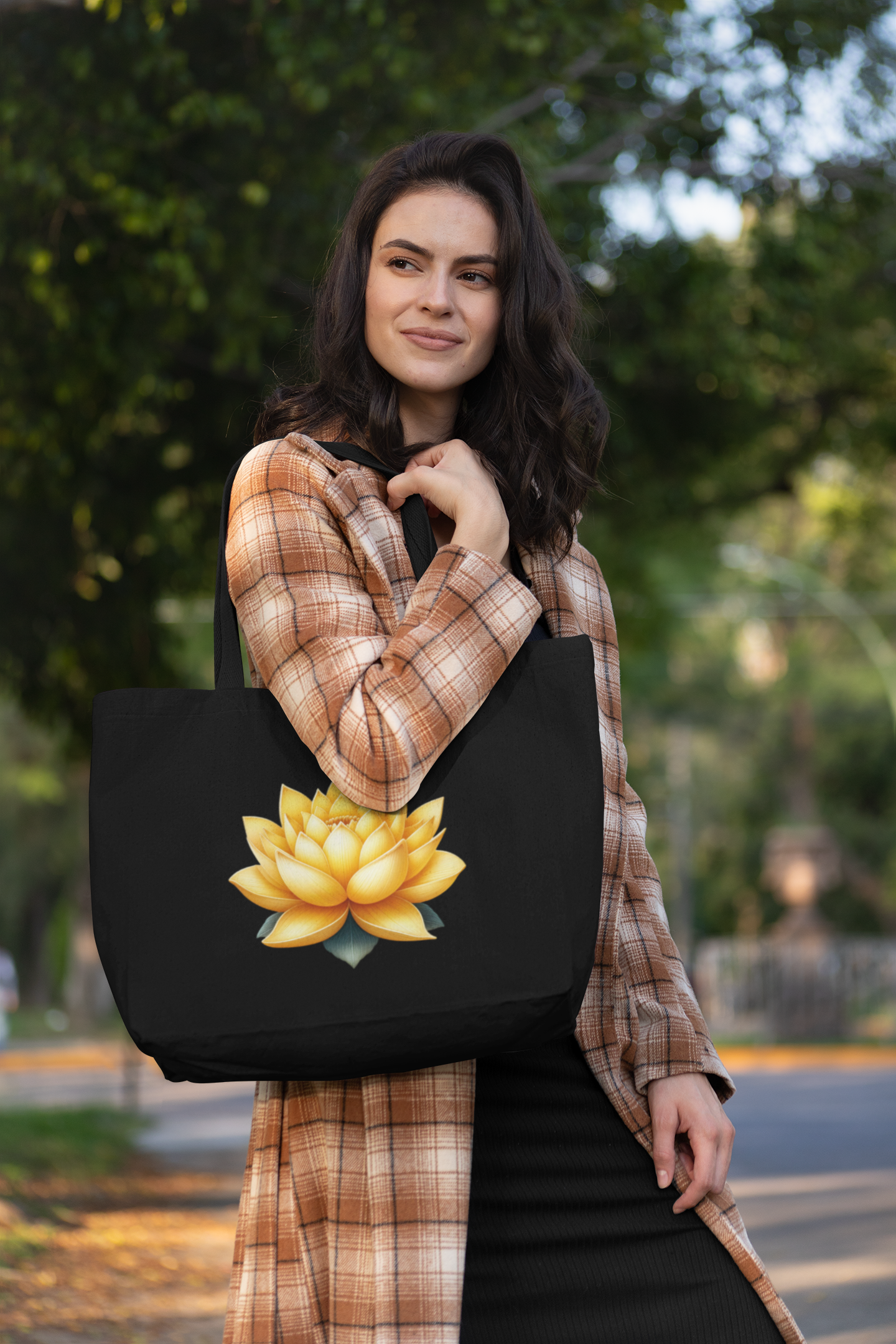 Yellow Lotus Everyday Large Tote Bag