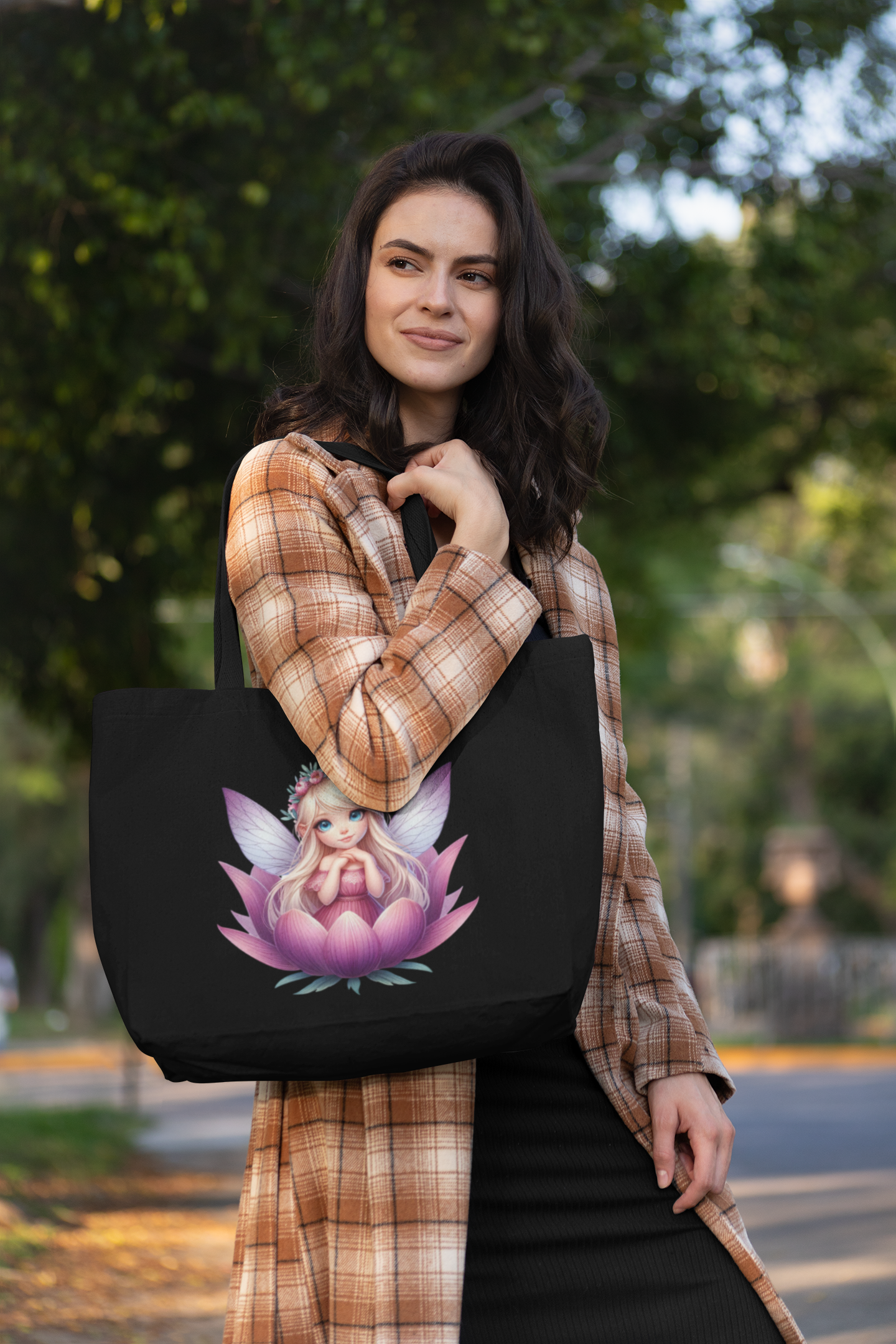 Floral Fairy06 Everyday Large Tote Bag