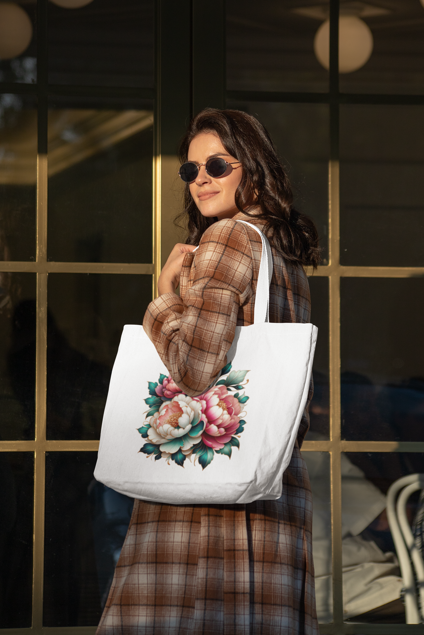 Peonies Flowers888 Everyday Large Tote Bag