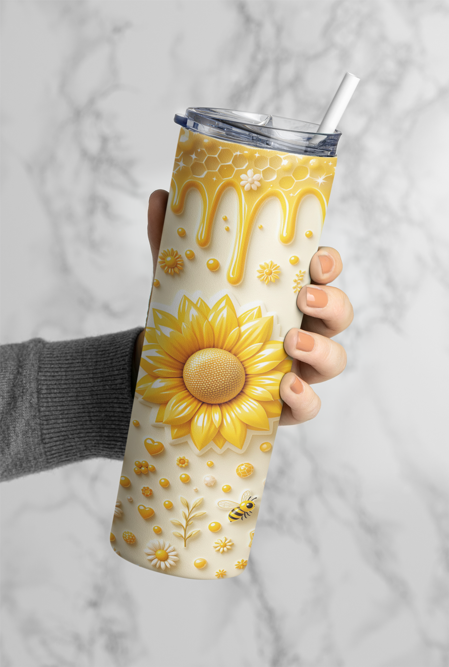 3D Honey Bee Tumbler Bottle