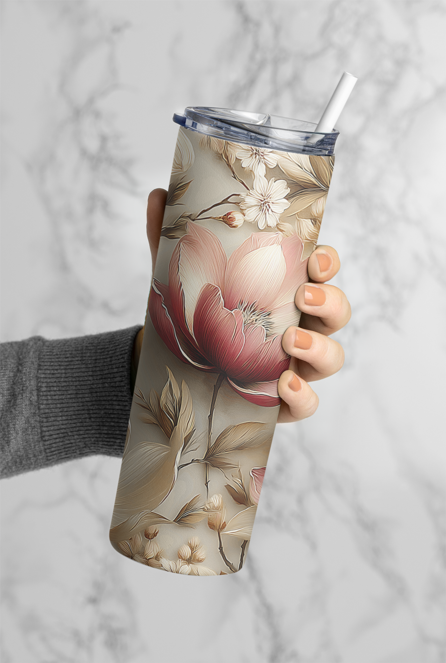 Autumn Flowers Tumbler Bottle