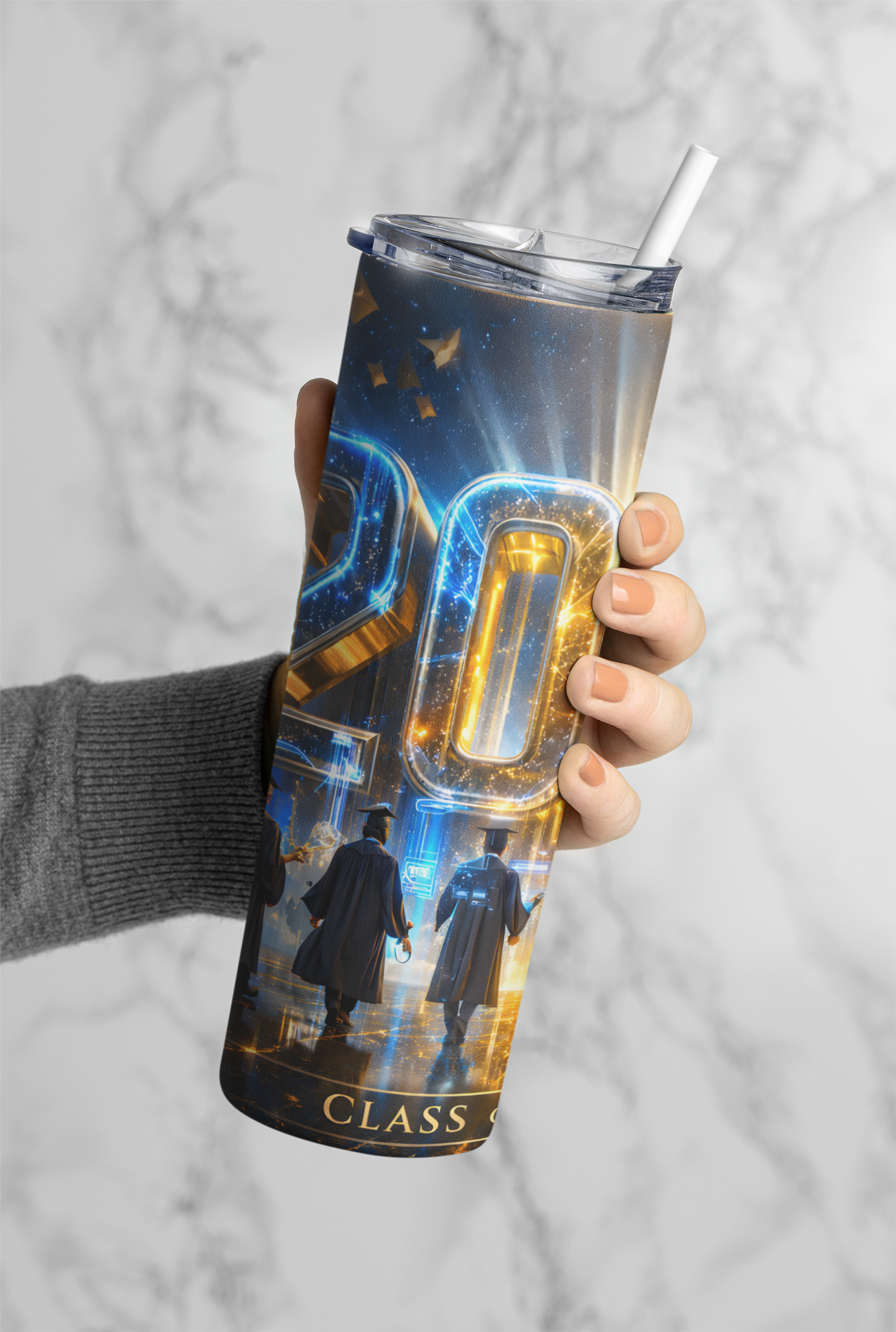 Class 2026 Graduation Tumbler Bottle