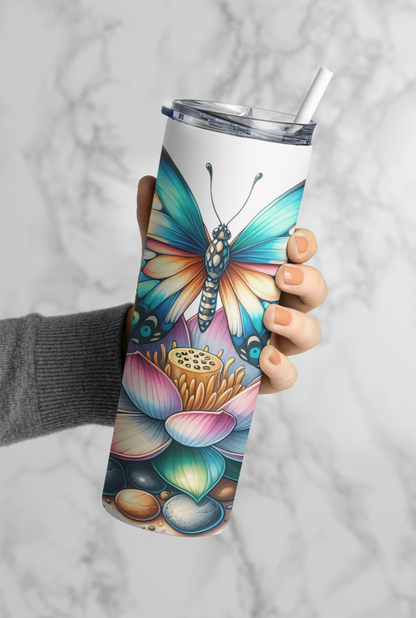 Lotus Butterfly Tumbler Bottle
