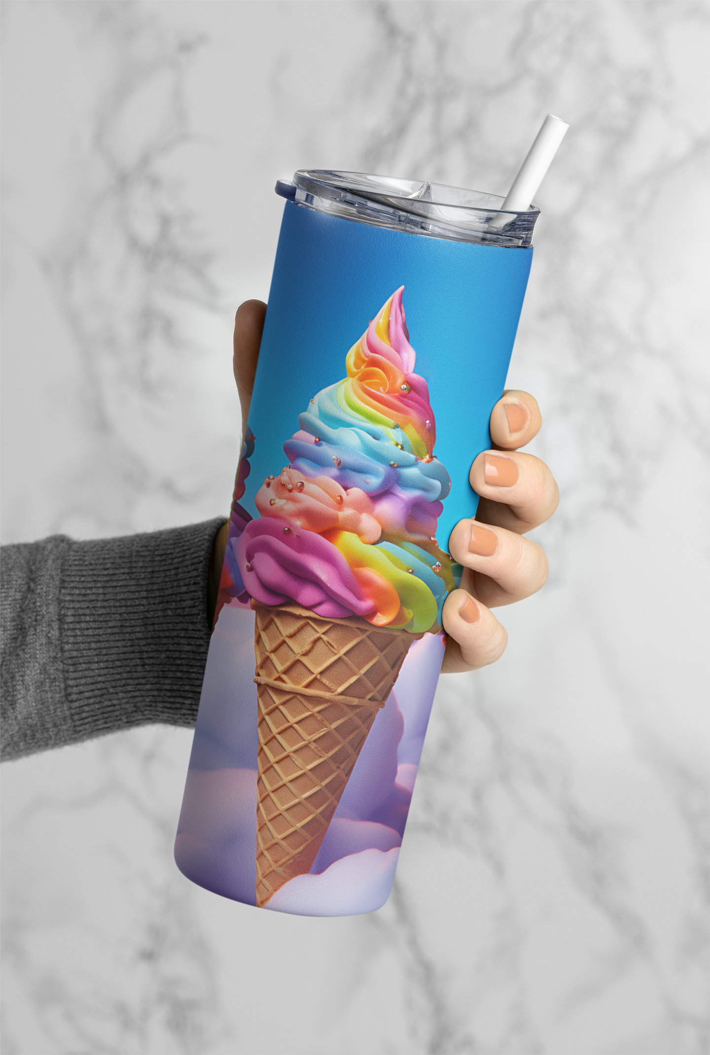 3D Ice cream Tumbler Bottle