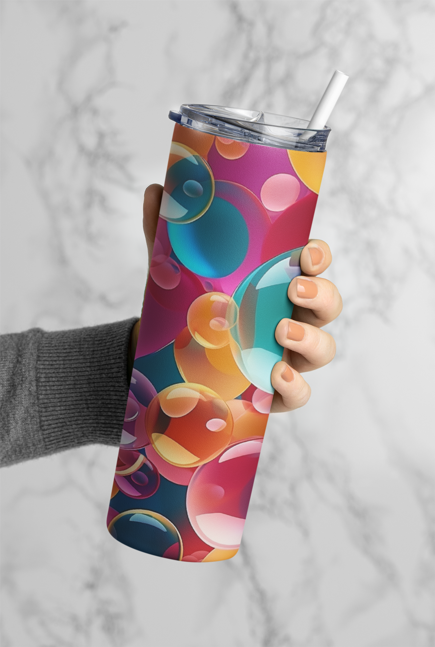 Neon Bubble Tumbler Bottle
