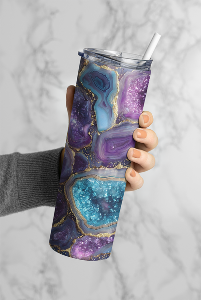 Sparkling Geode 002 Tumbler Bottle