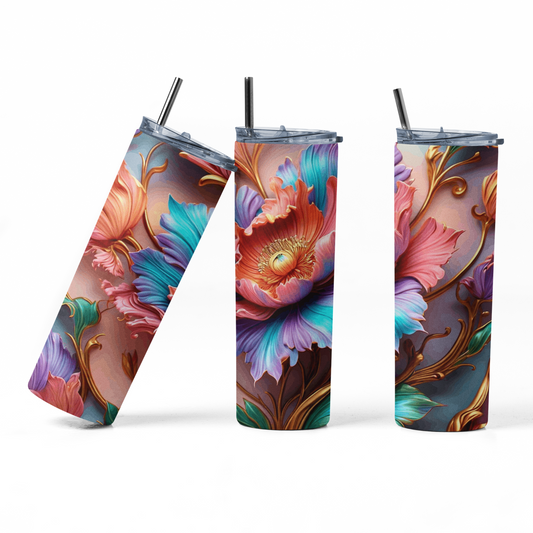Floral 002 Tumbler Bottle