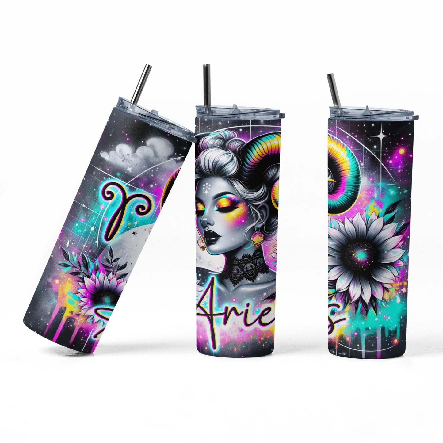 Aries Zodiac Tumbler Bottle