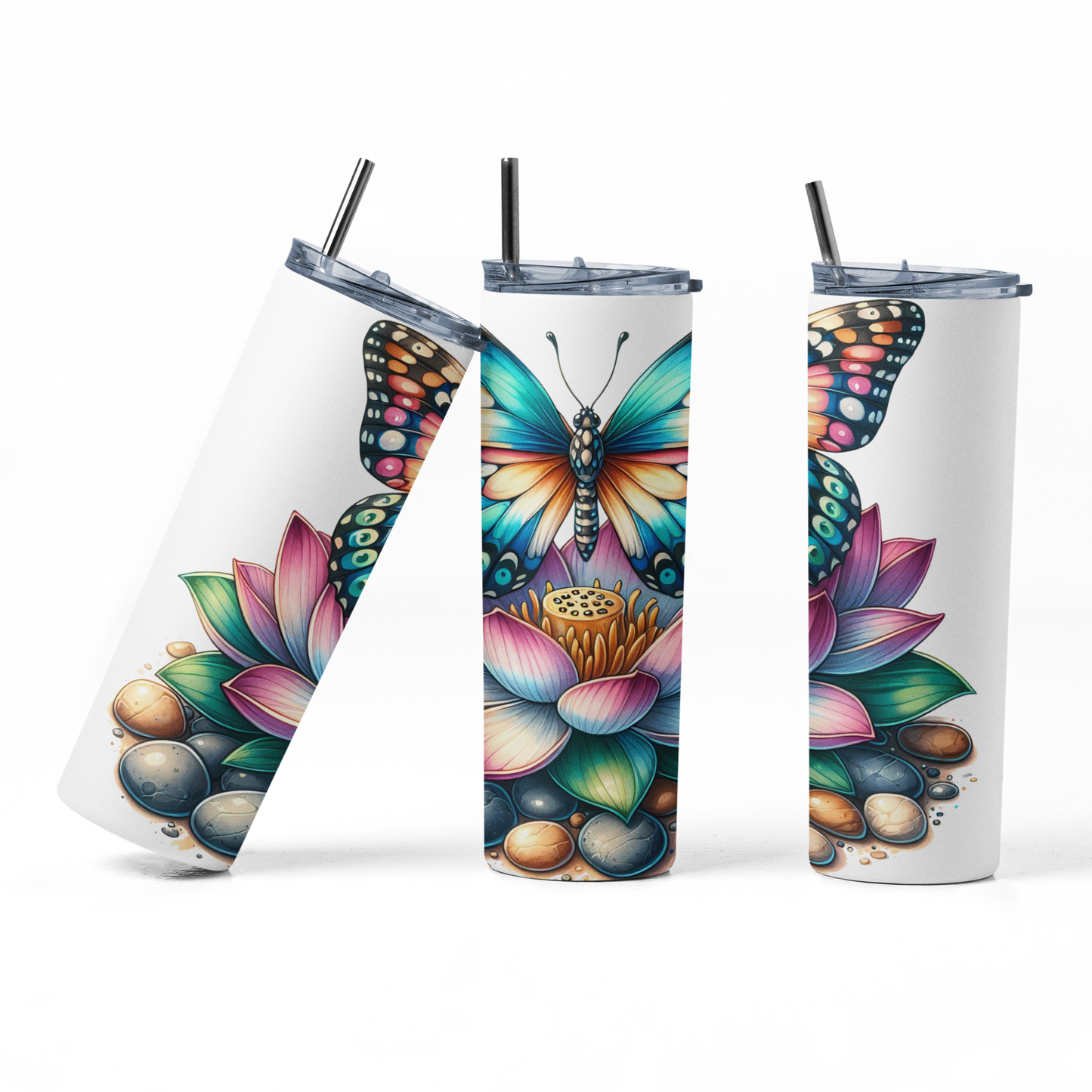 Lotus Butterfly Tumbler Bottle