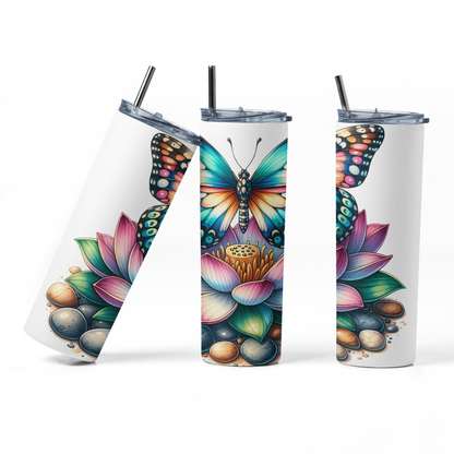 Lotus Butterfly Tumbler Bottle
