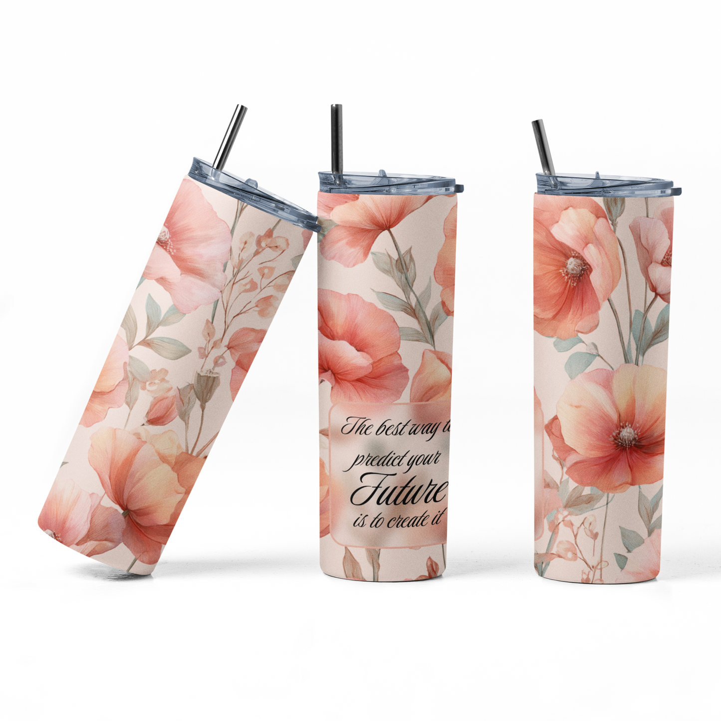 Poppy Flowers Tumbler Bottle
