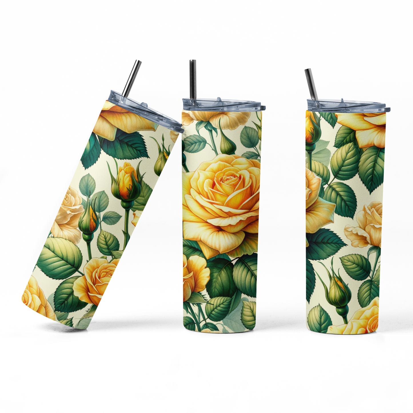 Yellow Roses Tumbler Bottle