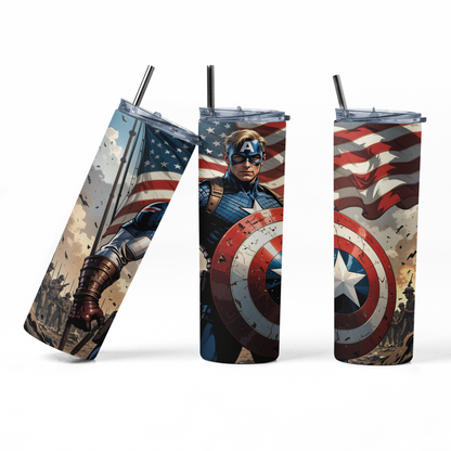 Captain America Tumbler Bottle