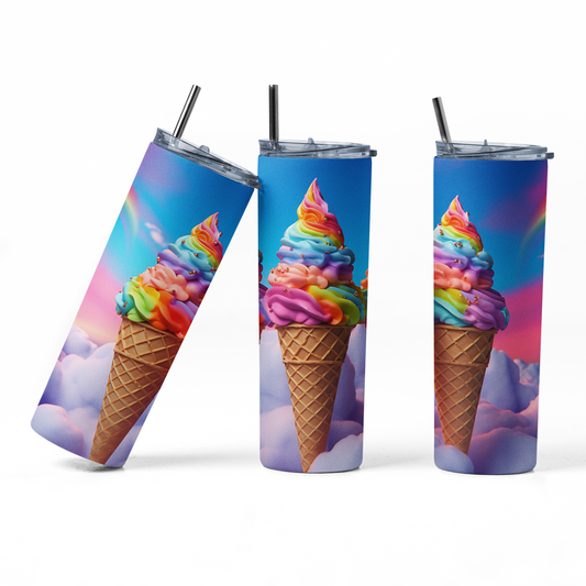 3D Ice cream Tumbler Bottle