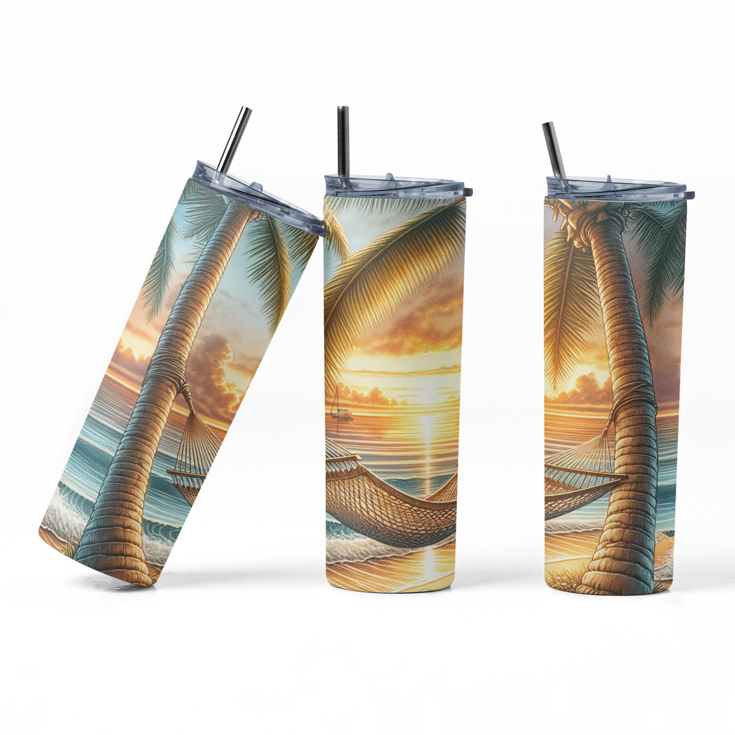Sunset Beach Tumbler Bottle