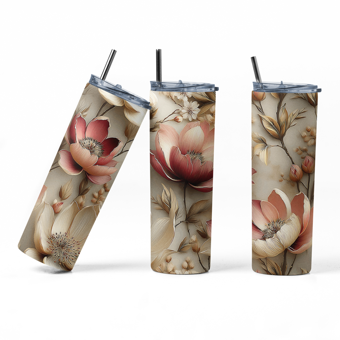 Autumn Flowers Tumbler Bottle