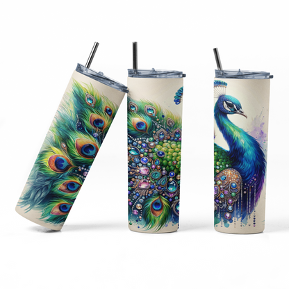 Peacock Tumbler Bottle